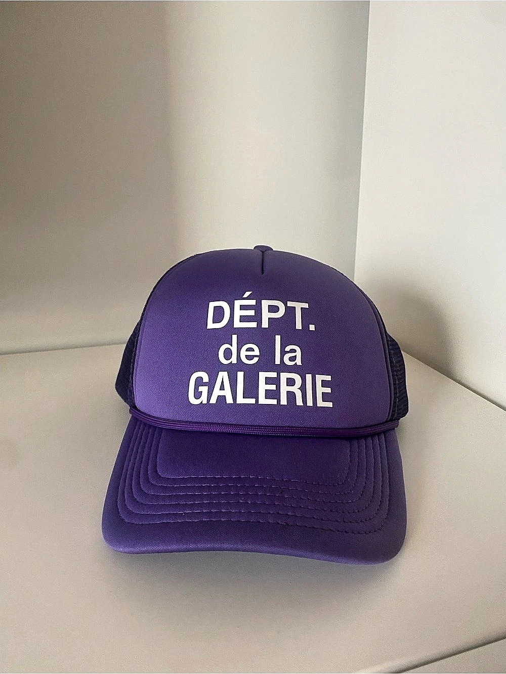 Dépt. de la Galerie Trucker Hat in Purple Like New